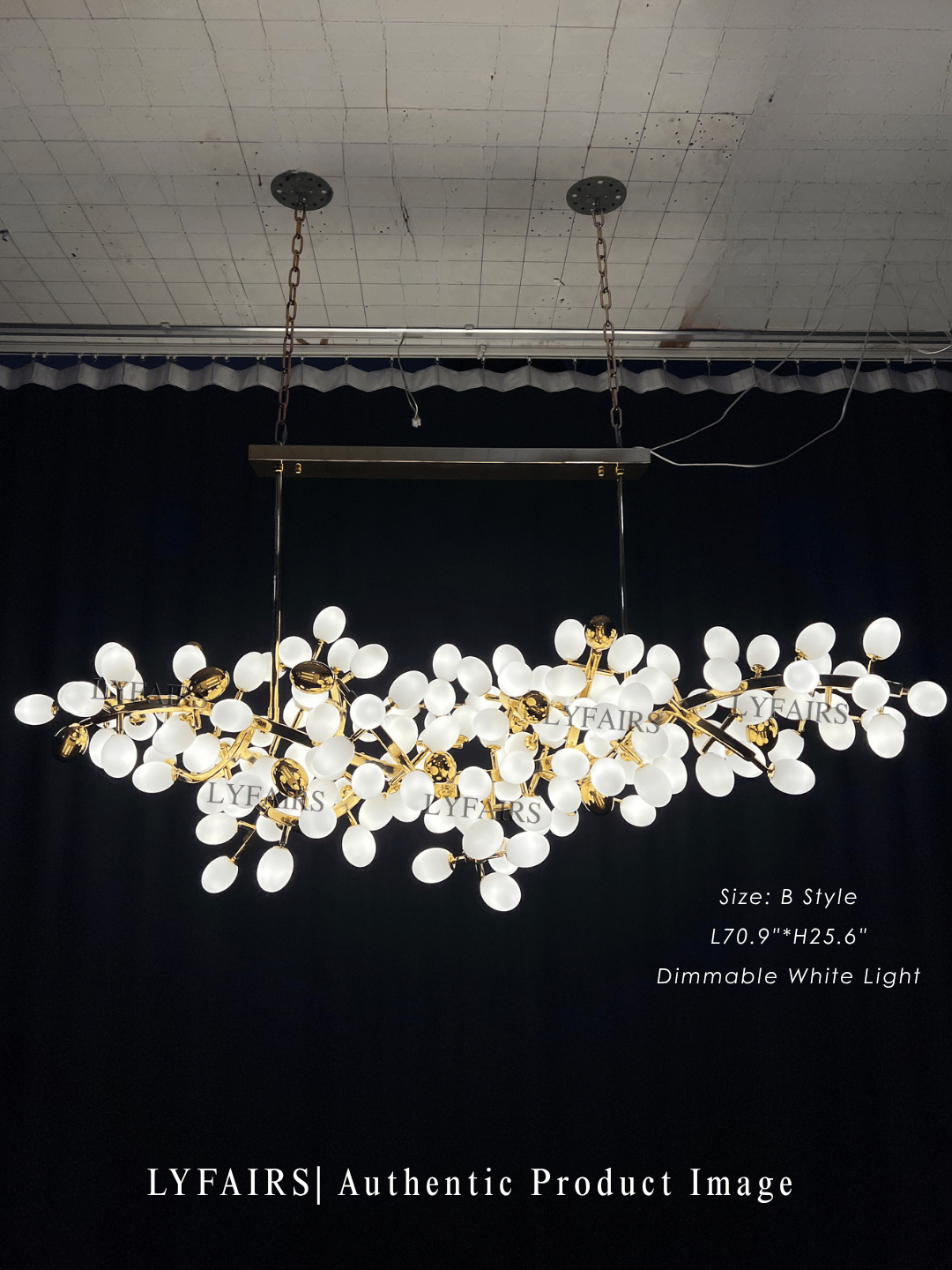 Lustre de luxe en forme de raisin blanc pur, design créatif nordique, pour salon/salle à manger