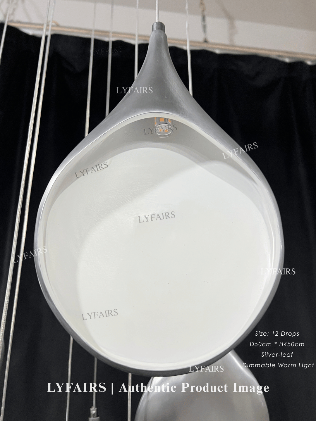 Lampadario a sospensione creativo con pannello bianco dorato multiplo