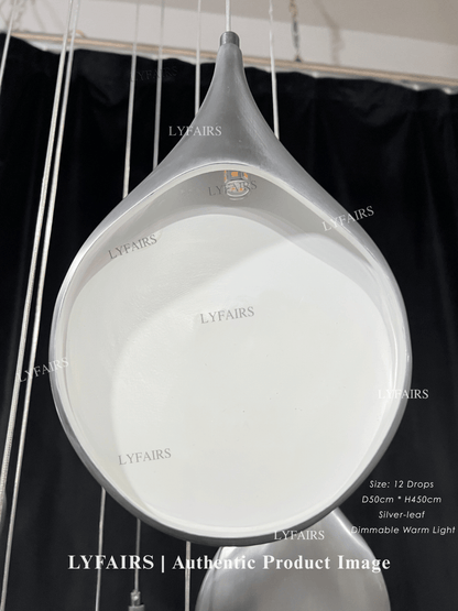 Lampadario a sospensione creativo con pannello bianco dorato multiplo