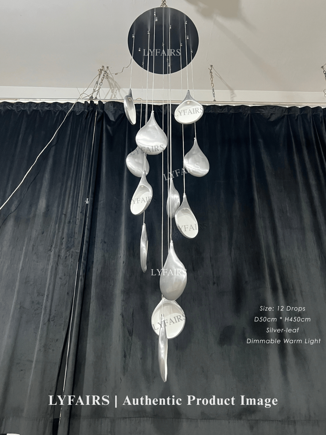 Lampadario a sospensione creativo con pannello bianco dorato multiplo