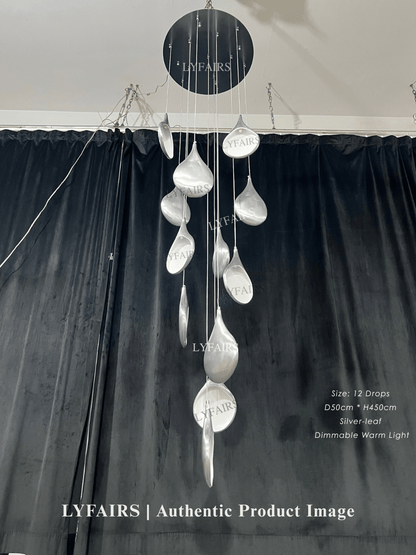 Lampadario a sospensione creativo con pannello bianco dorato multiplo