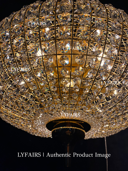 French Empire Vintage Bead Crystal Chandelier for Living Room/Bedroom