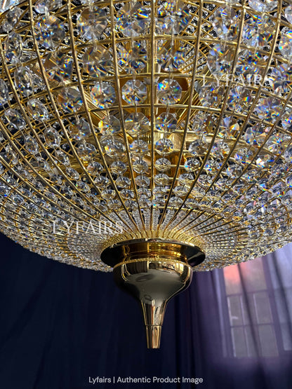 French Empire Vintage Bead Crystal Chandelier for Living Room/Bedroom