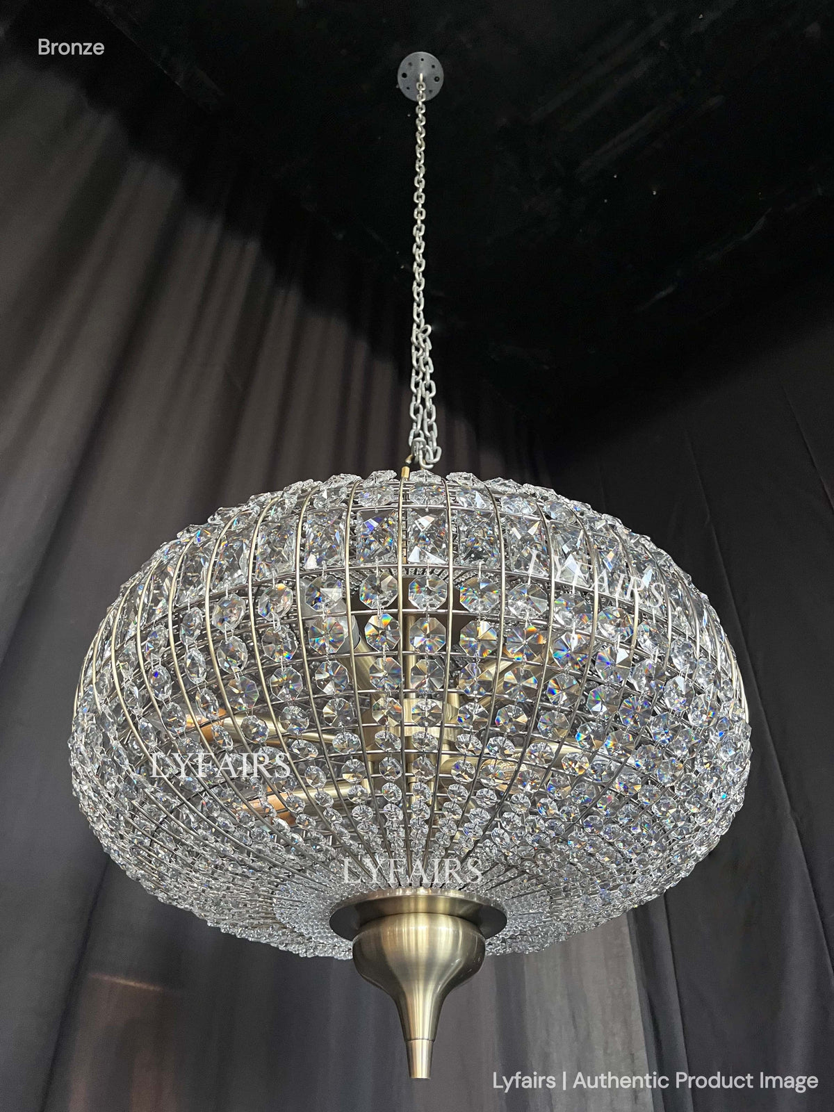 French Empire Vintage Bead Crystal Chandelier for Living Room/Bedroom
