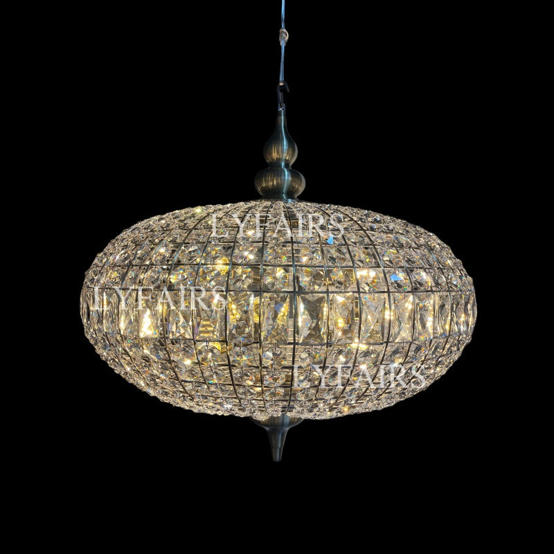French Empire Vintage Bead Crystal Chandelier for Living Room/Bedroom