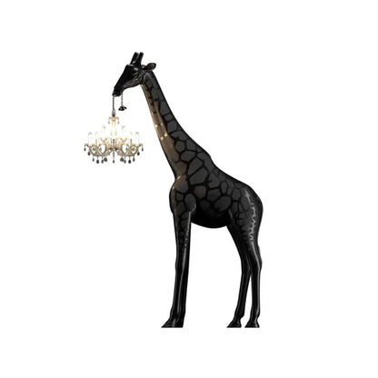 Lampada da terra a forma di giraffa con scultura di animali di design creativo