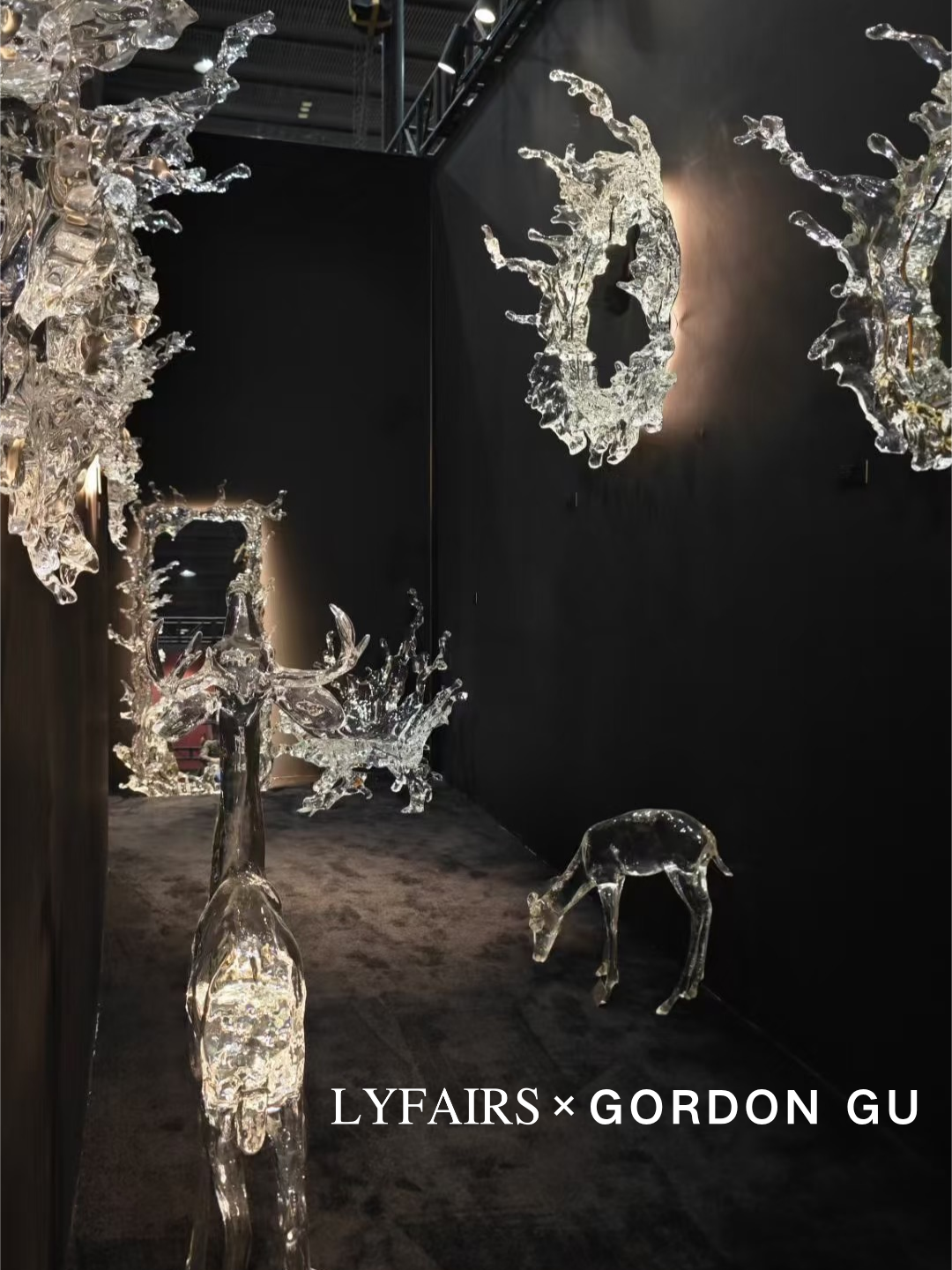 LYFAIRS x GORDON GU Art Ice Mirror Wall Lamp Princess Magic Mirror Light for Bathroom/Dressing Room/Bedroom