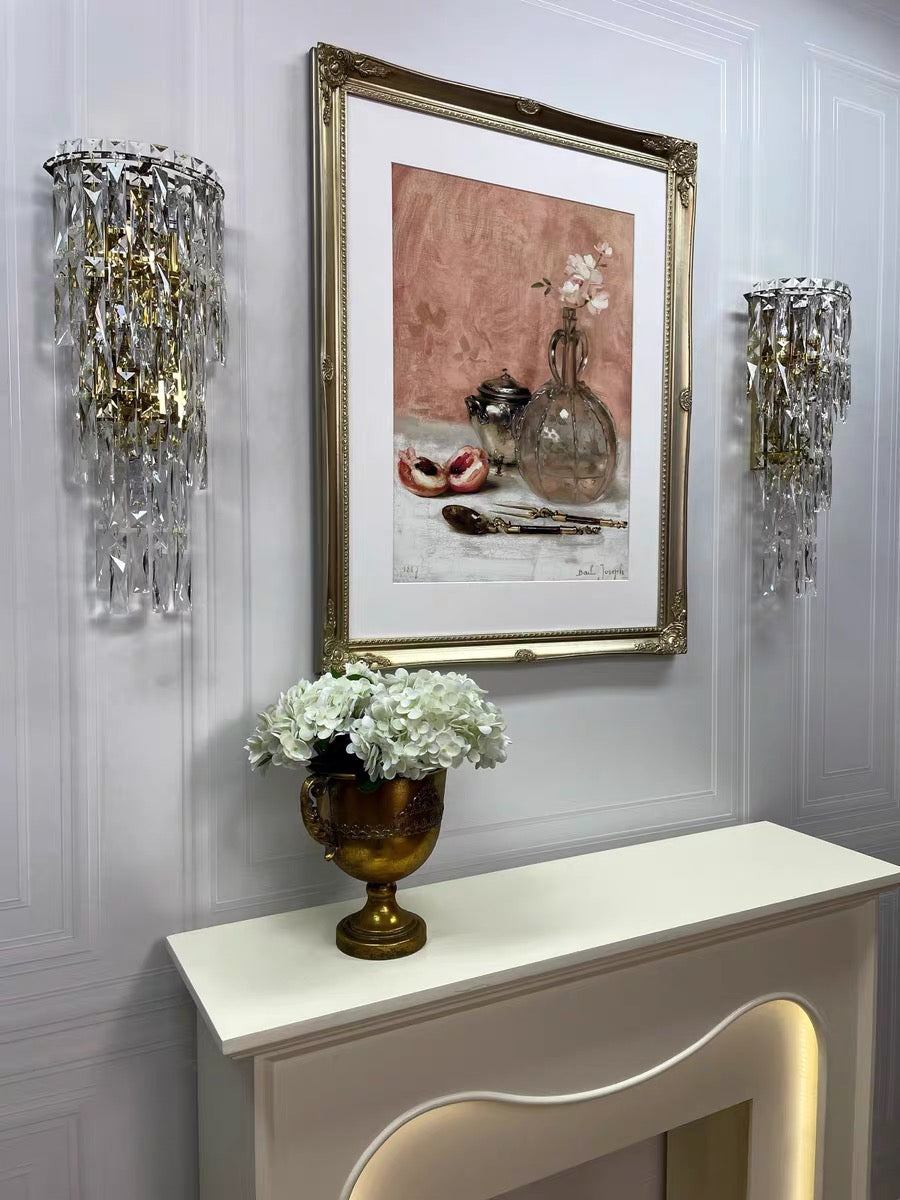 Modern Luxury Tiered Crystal Wall Lamp