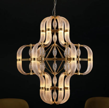 Modern Art Glass Chandelier for Living Room/Dining Room/Kitchen Island/Bedroom