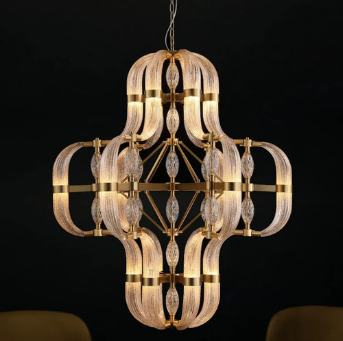 Lampadario in vetro moderno per soggiorno/sala da pranzo/isola della cucina/camera da letto