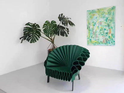 Scandinavian Minimalist Peacock Lounge Chair