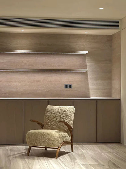 Poltrona da salotto in legno accogliente in stile francese