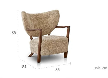 Fauteuil simple de style vintage français/style crème