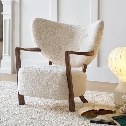 Fauteuil simple de style vintage français/style crème