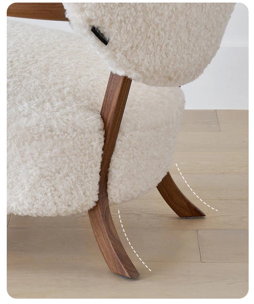 Fauteuil simple de style vintage français/style crème