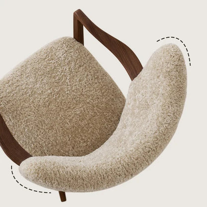 Fauteuil simple de style vintage français/style crème