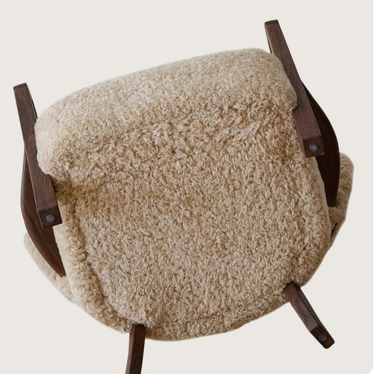 Fauteuil simple de style vintage français/style crème