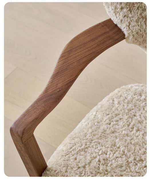 Fauteuil simple de style vintage français/style crème