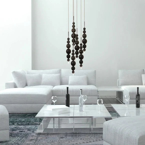 Modern Creative Black/Gold Cluster Glass Pendant Lamp