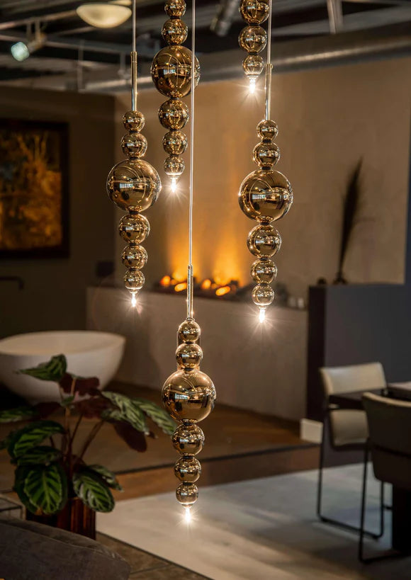 Modern Creative Black/Gold Cluster Glass Pendant Lamp
