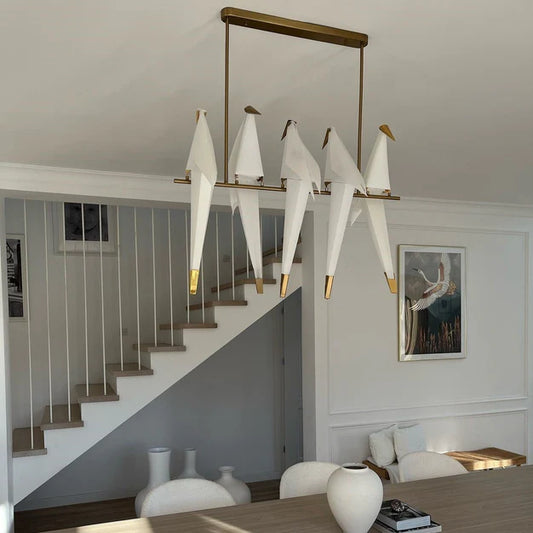 Modern Sitting Birds Pendant Light for Dining/Living Room/Staircase/Foyer