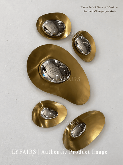 Contemporary Biomorphic Polished Steel Wall Sculpture