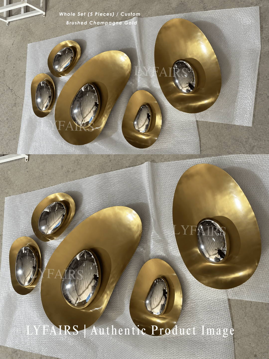 Contemporary Biomorphic Polished Steel Wall Sculpture