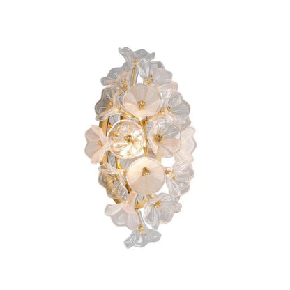 Moderna lampada da parete in vetro creativo Jasmine 