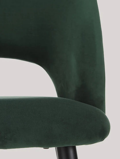 Sedia da pranzo moderna con finitura in tessuto minimalista