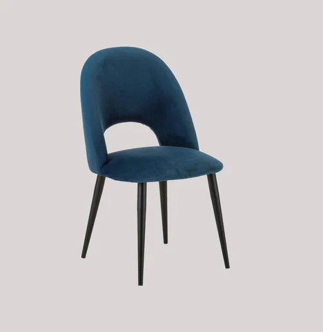 Sedia da pranzo moderna con finitura in tessuto minimalista