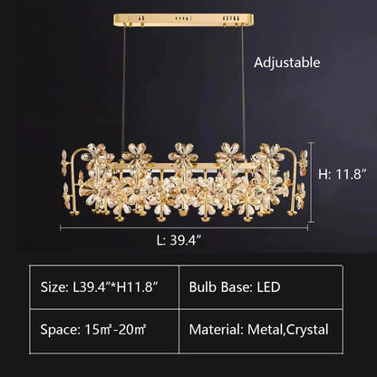 Designer Model Modern Light Luxury Flower Pendant Chandelier Suit for Living/Dining Room/Bedroom