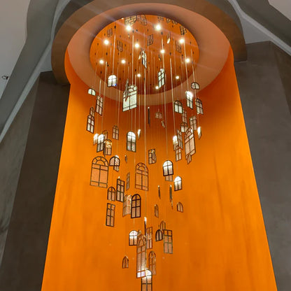 Modern Creative Round Floating Glass Windows for Living Room/Hotel/Restaurant