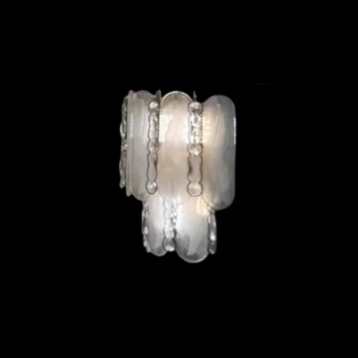 Modern Feather Crystal Chandelier Set in Chrome/Gold Finish for High/Low-ceiling