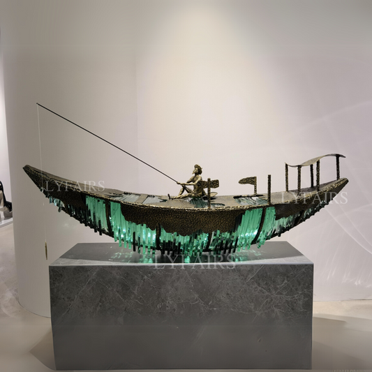 The Lonely Angler Statue