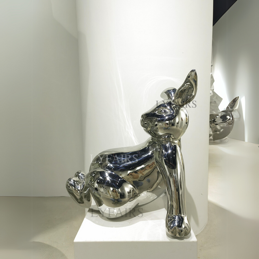 Stainless Steel Rabbit Sculpture