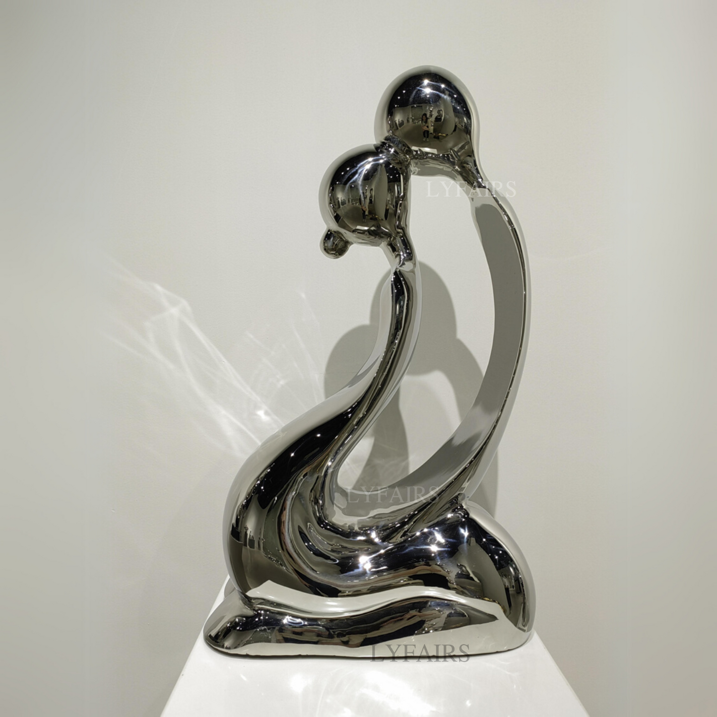 Modern Kisser Stainless Steel Sculpture