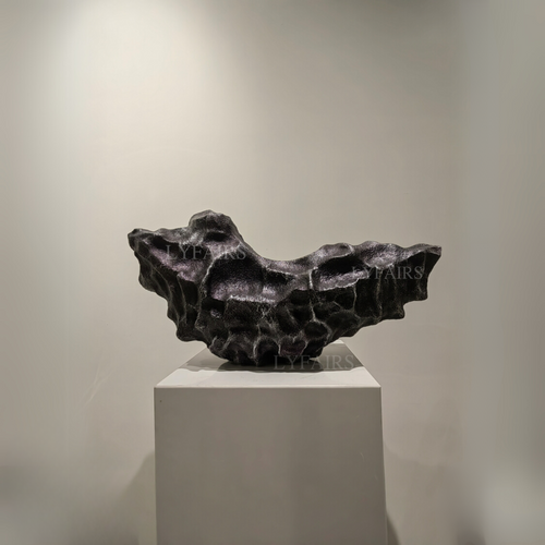 Modern Abstract Lava Rock-Inspired Sculpture
