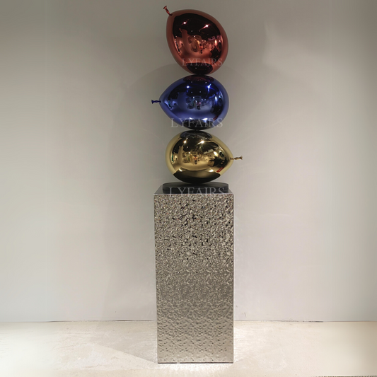 Art Design Red/Blue/Yellow Stainless Steel Sculpture