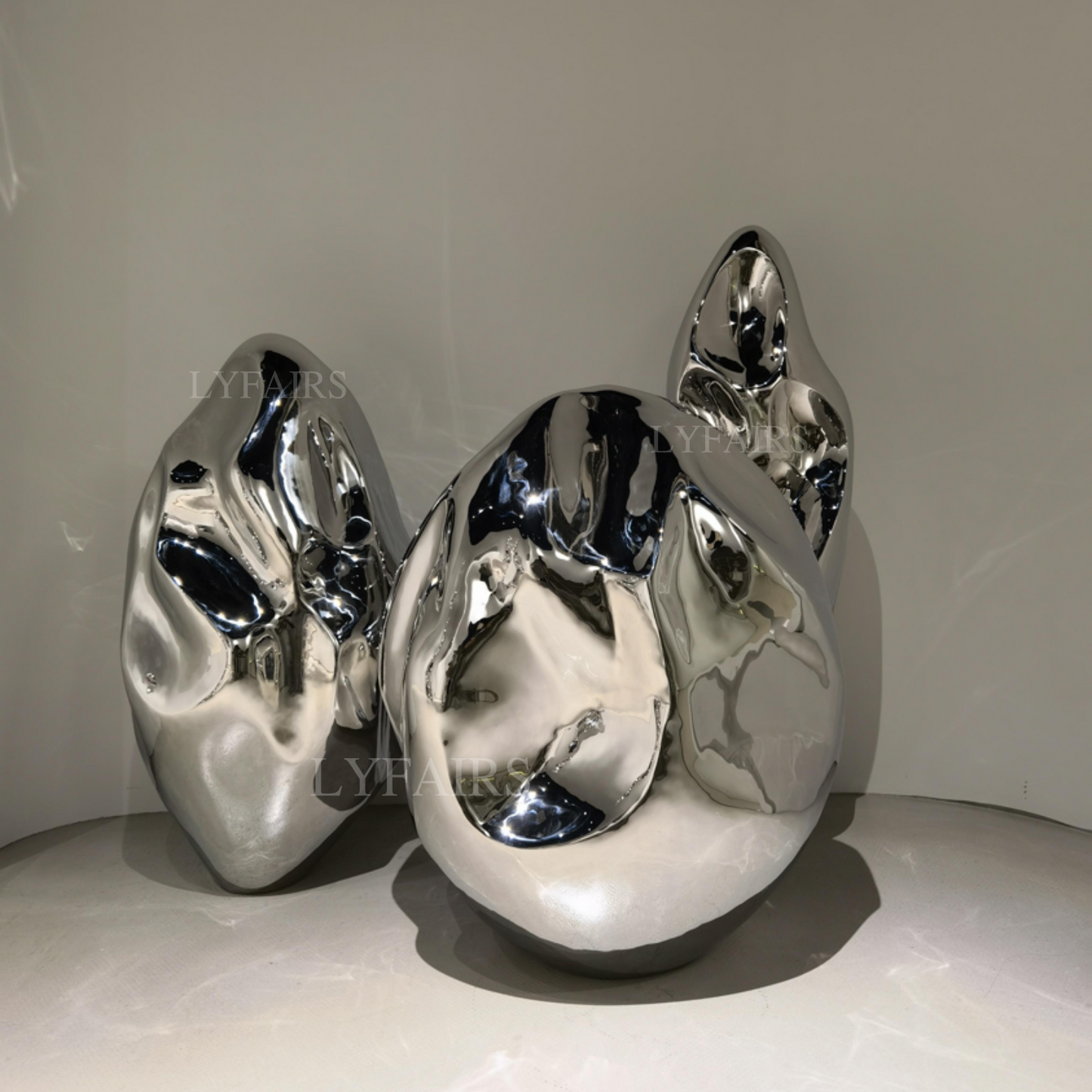 Stainless Steel Stone Sculpture