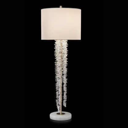 Lampada da tavolo moderna a cascata di cristallo