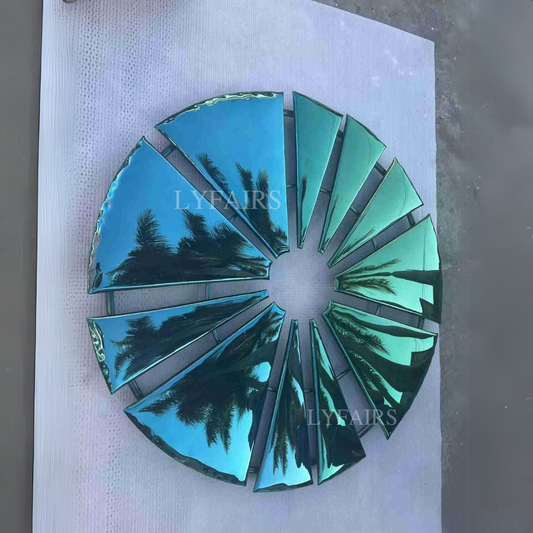 Emerald Radiance Art Stainless Steel Wall Decor