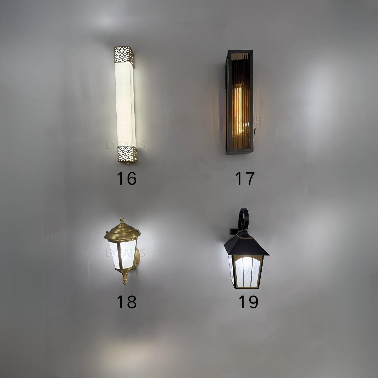 Collezione di lampade da parete per esterni IV