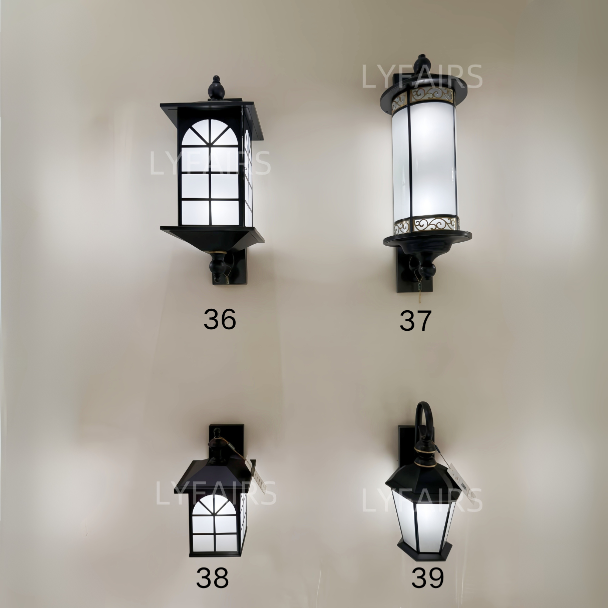 Collezione di lampade da parete per esterni VIII