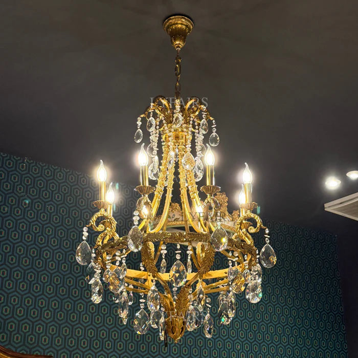LYFAIRS x FH&Home Baroque Style Crystal Chandelier for Palace