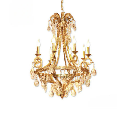 LYFAIRS x FH&Home Baroque Style Crystal Chandelier for Palace