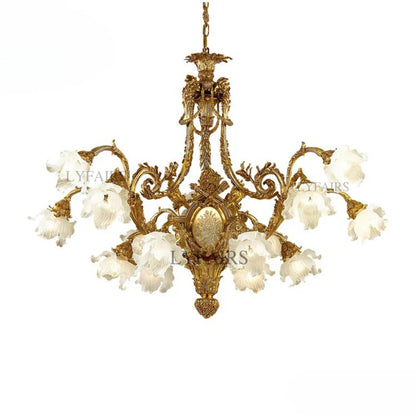 LYFAIRS x FH&Home Baroque Lily Grandeur Chandelier for Palace