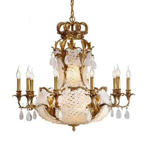 LYFAIRS x FH&Home Baroque Empire Crown Chandelier