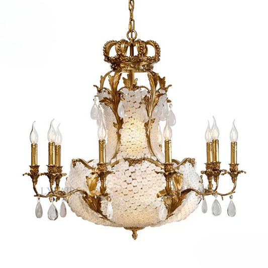 LYFAIRS x FH&Home Baroque Empire Crown Chandelier