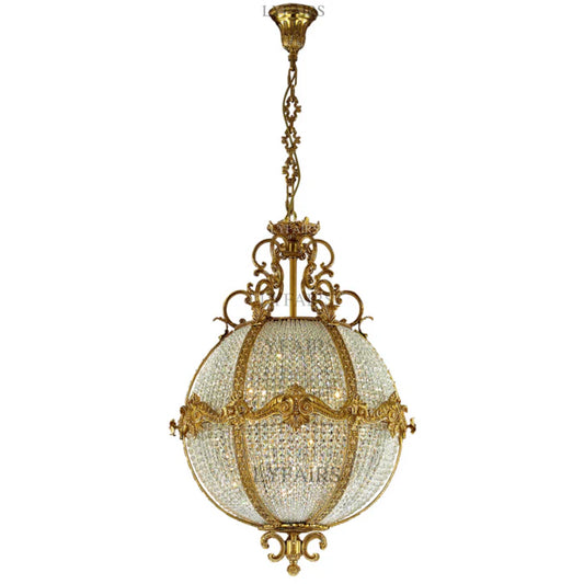 LYFAIRS x FH&Home Baroque Crystal Globe Chandelier