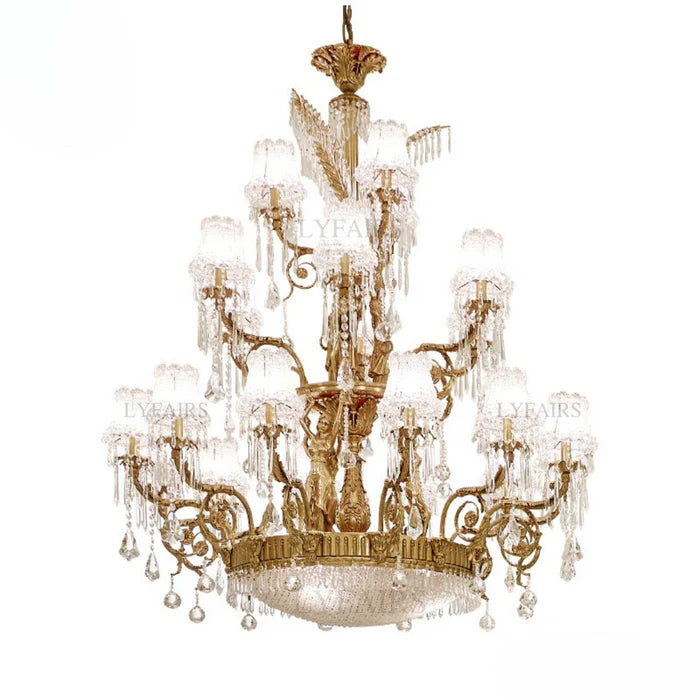LYFAIRS x FH&Home Tree-inspired Cascade Crystal Chandelier